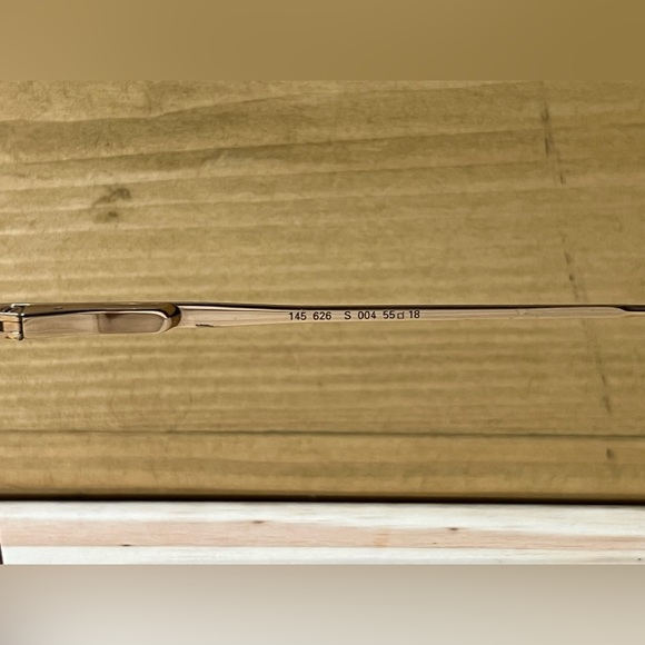 Vintage Logo Paris Gold Aviator Full Rim France Sunglasses Frames 145 626 55-18 - Picture 7 of 8